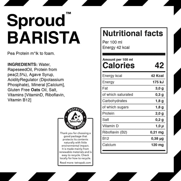 Sproud Barista - vegetable milk substitute